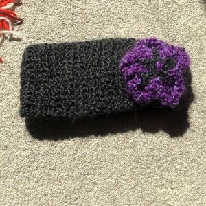 💜Crocheted Flower Headband💜